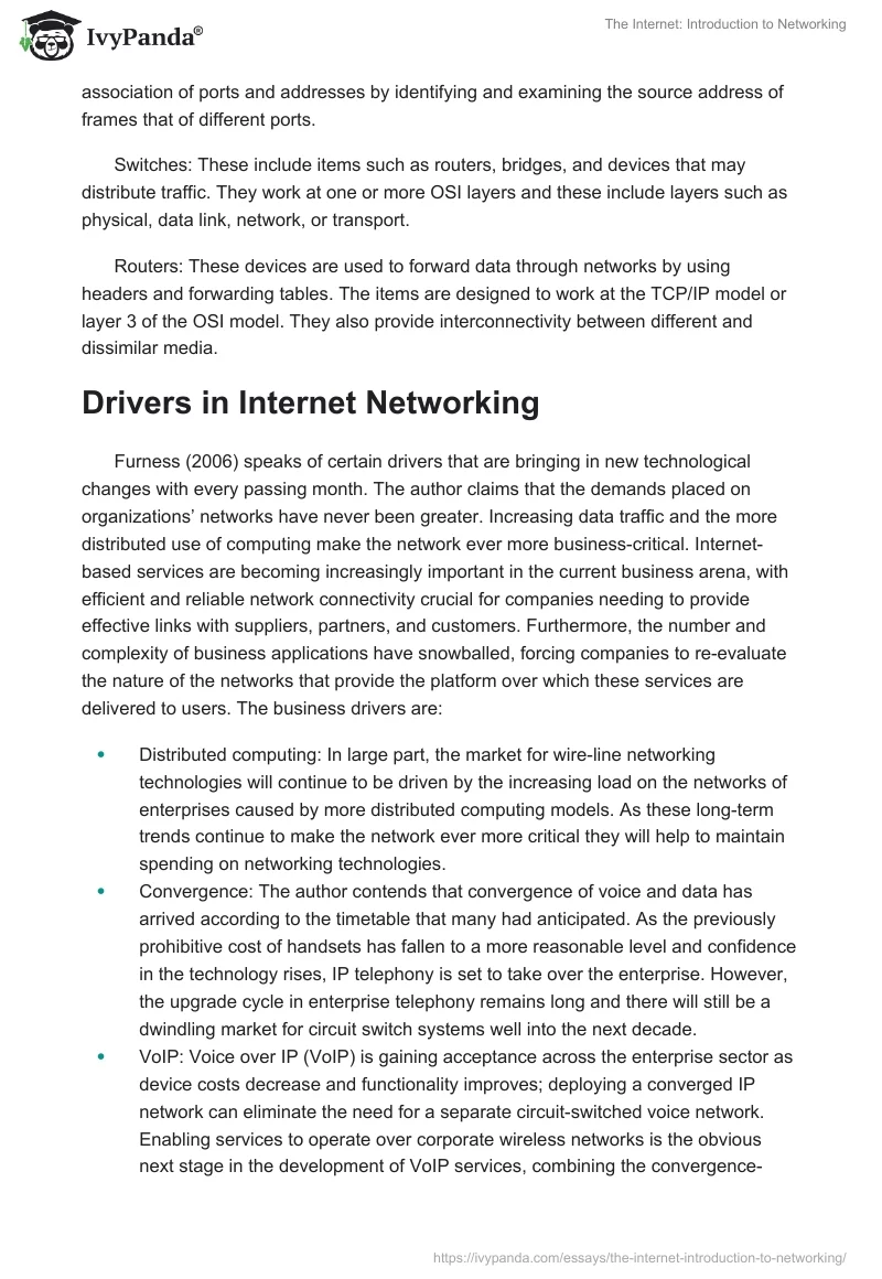 The Internet: Introduction to Networking. Page 4