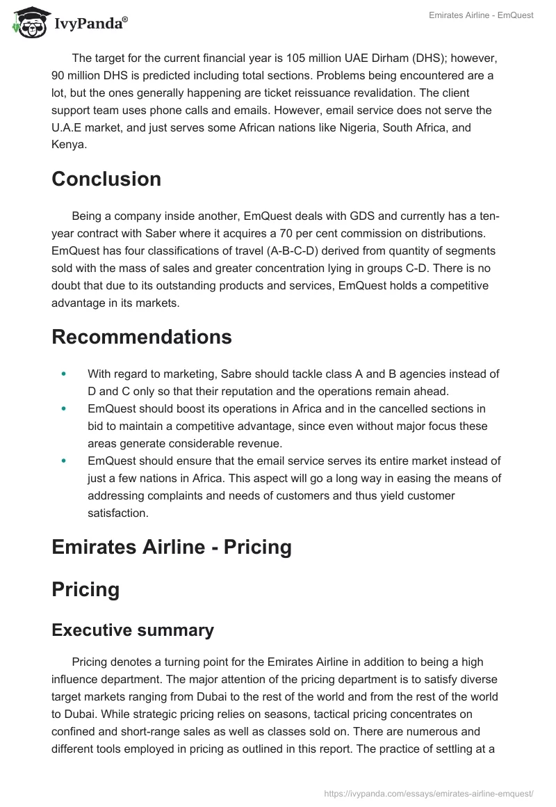 Emirates Airline - EmQuest. Page 4