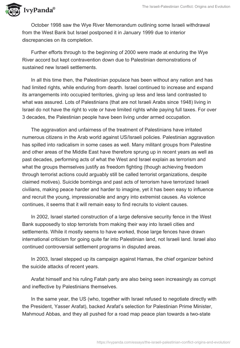 The Israeli-Palestinian Conflict: Origins and Evolution. Page 4