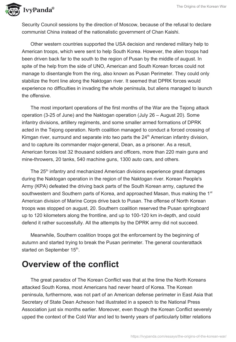 The Origins of the Korean War. Page 5