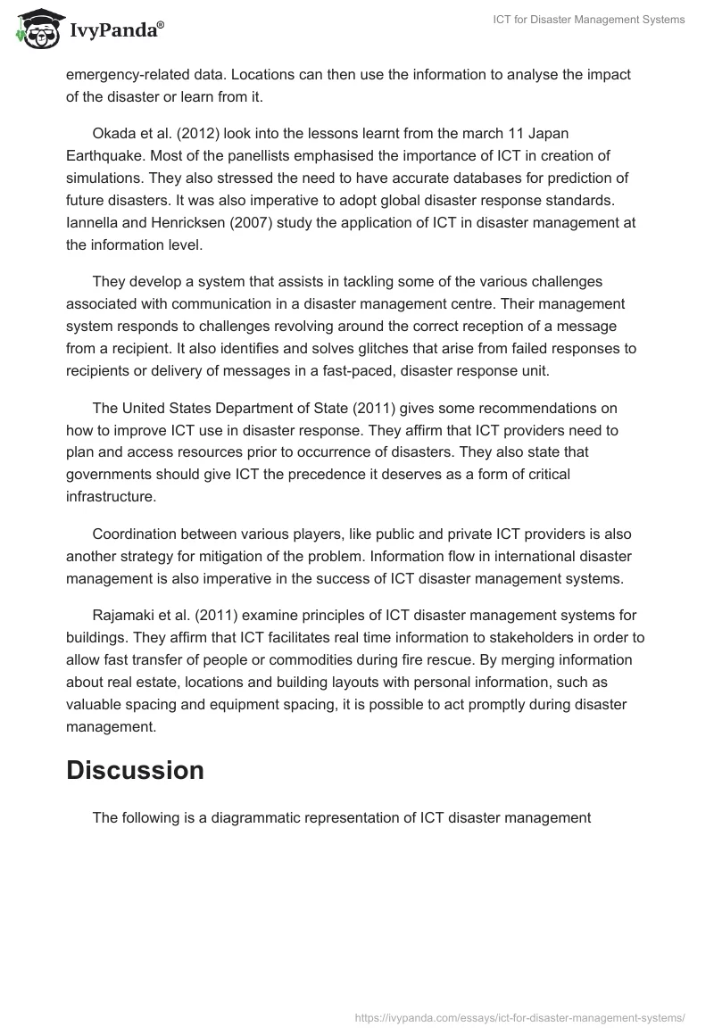 ICT for Disaster Management Systems. Page 3