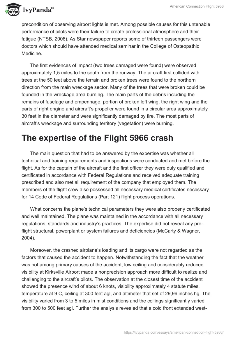American Connection Flight 5966. Page 2