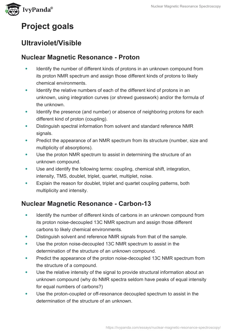 Nuclear Magnetic Resonance Spectroscopy. Page 3