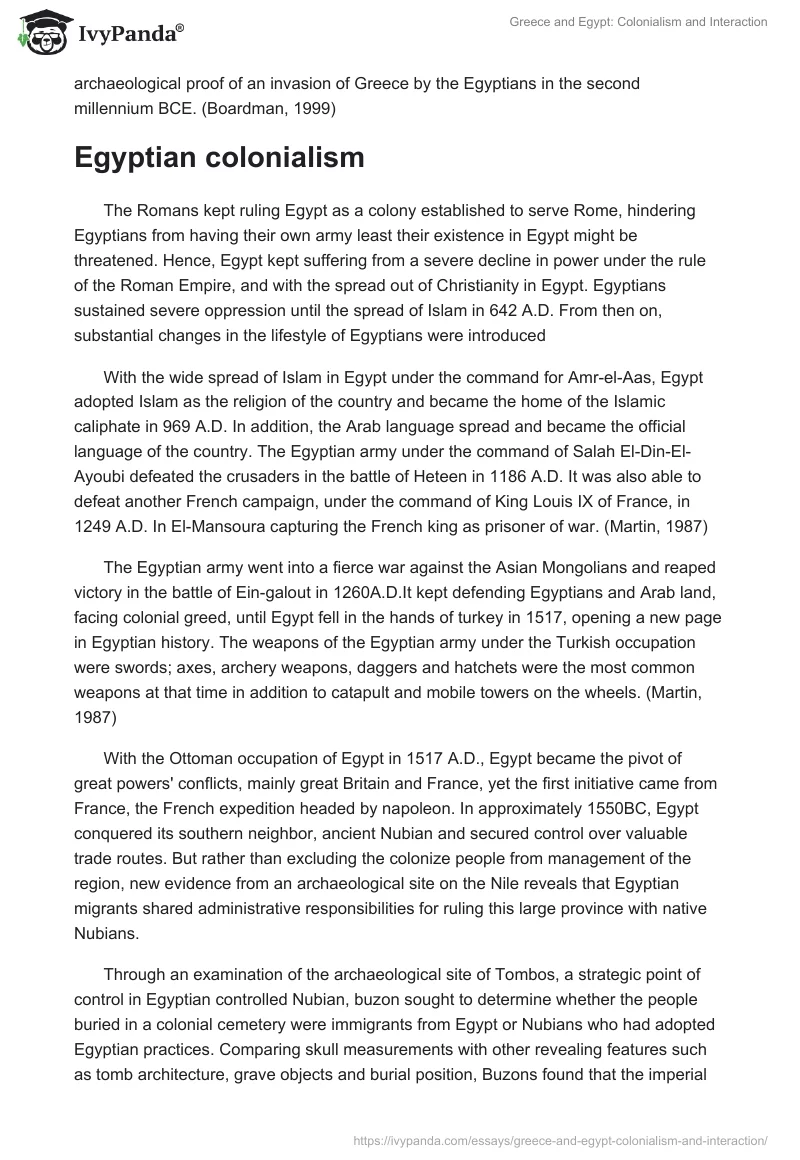 Greece and Egypt: Colonialism and Interaction. Page 5