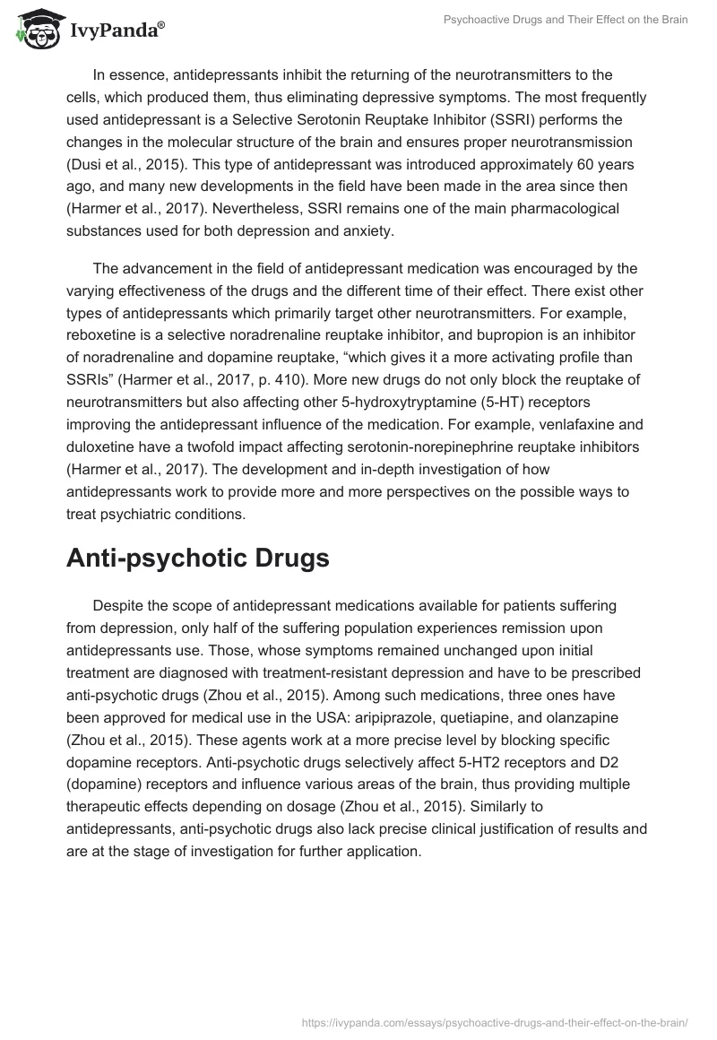 Psychoactive Drugs and Their Effect on the Brain. Page 4