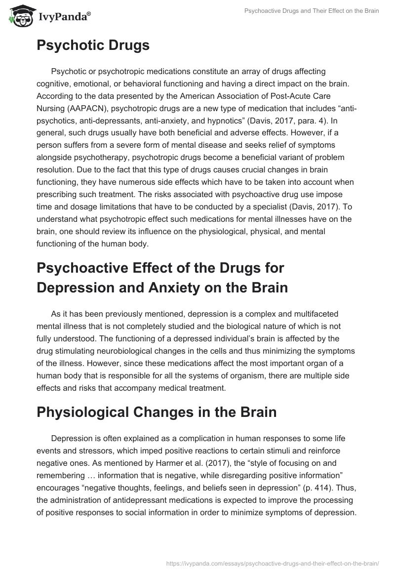 Psychoactive Drugs and Their Effect on the Brain. Page 5