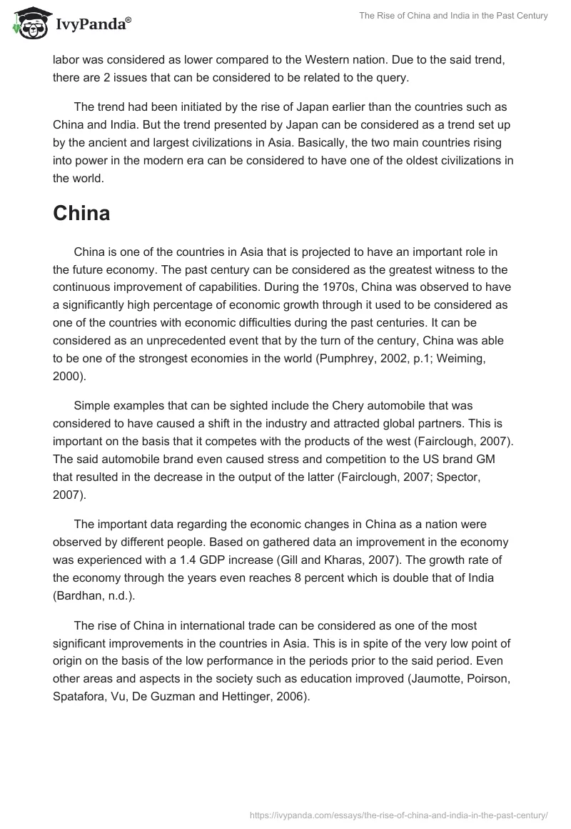 The Rise of China and India in the Past Century. Page 2