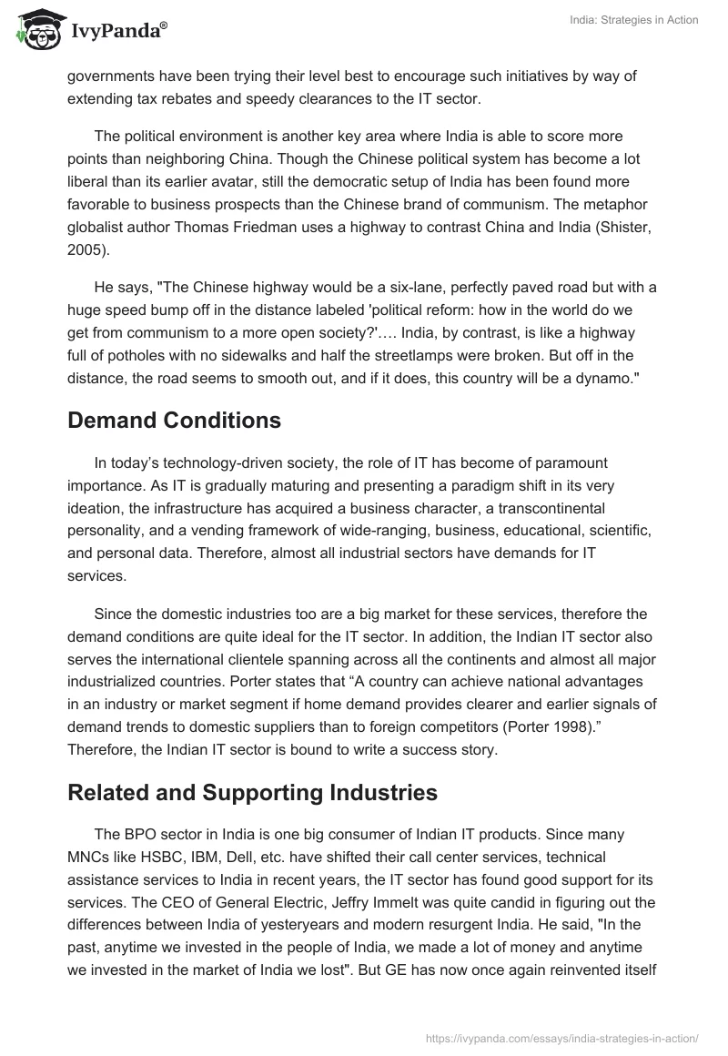 India: Strategies in Action. Page 5