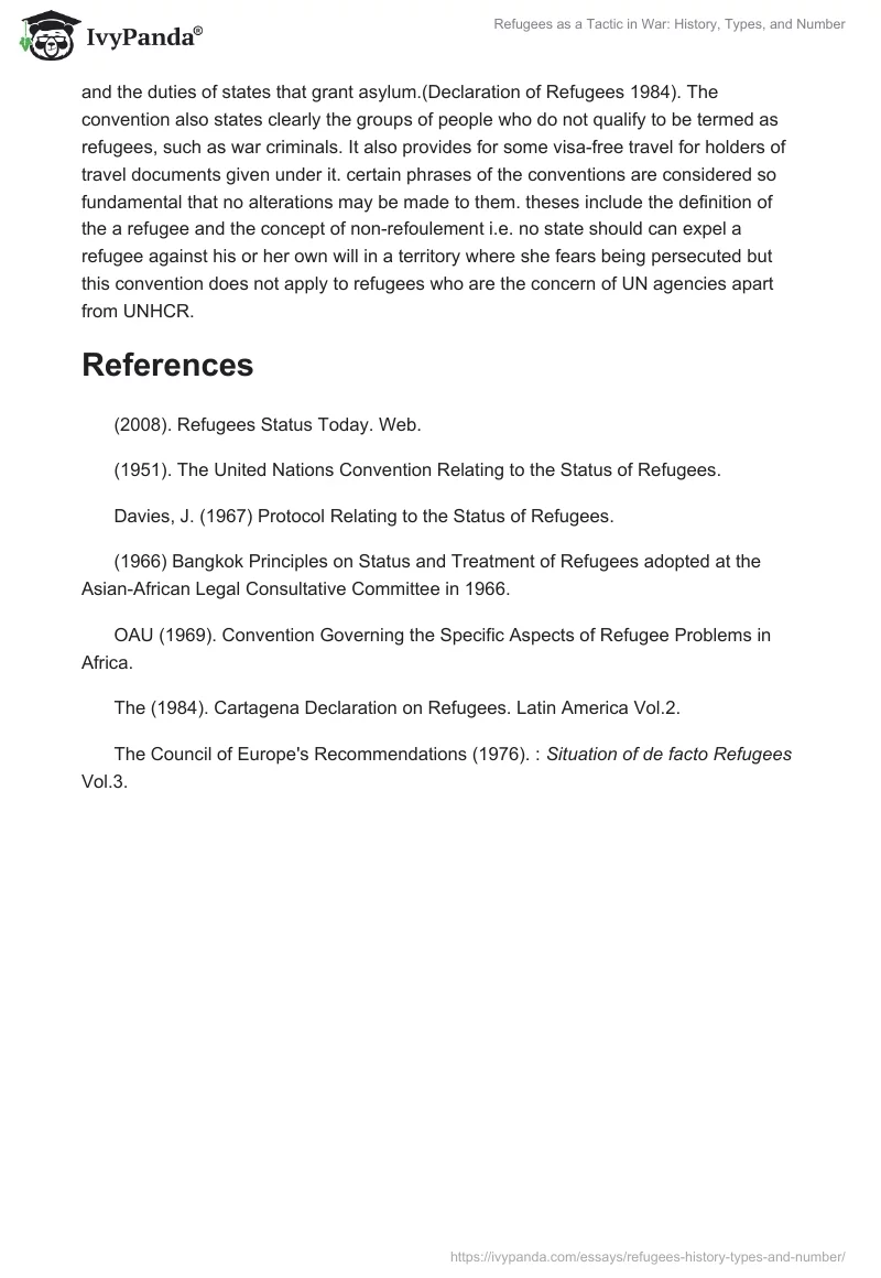 Refugees as a Tactic in War: History, Types, and Number. Page 4