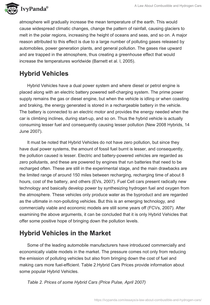 A Law About Combustible and Hydrogen Cars. Page 4