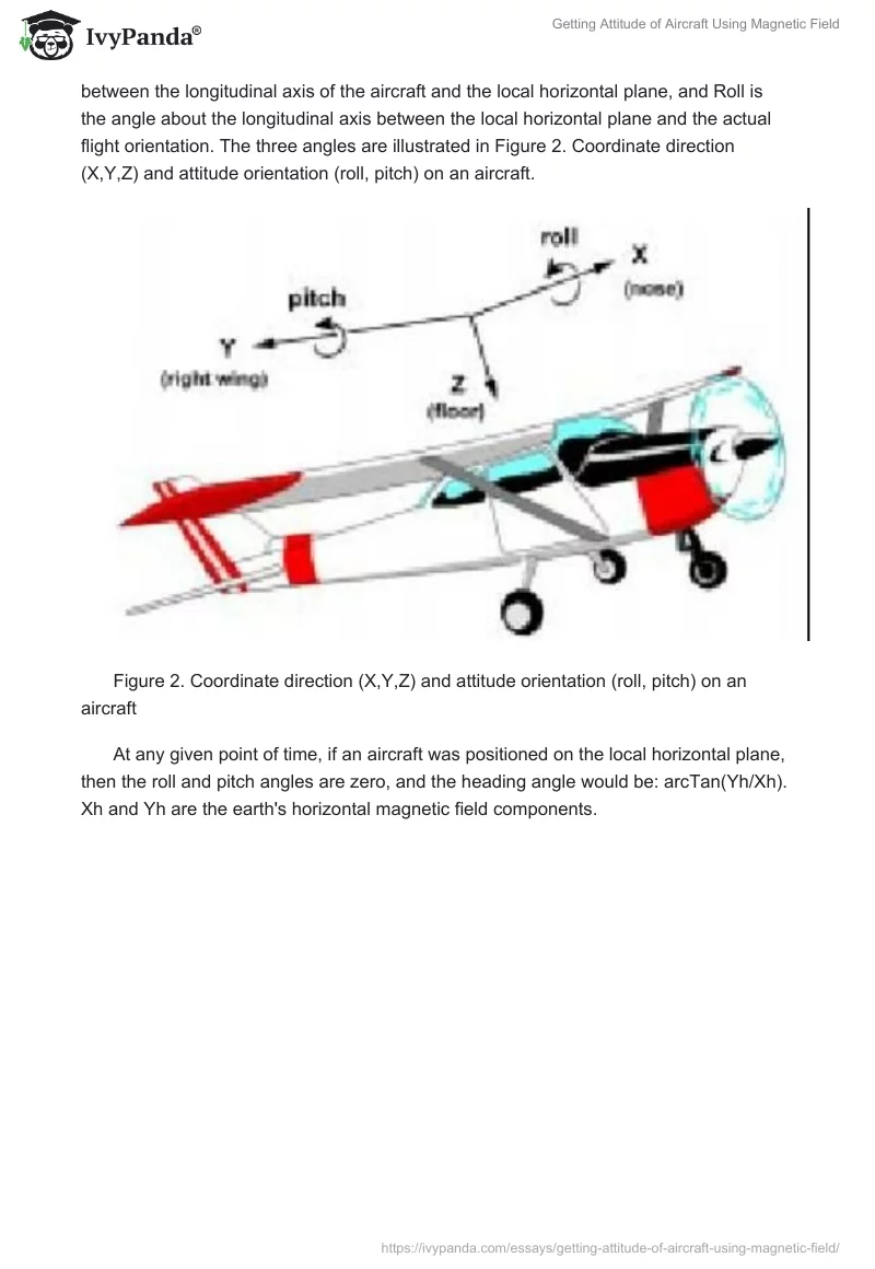 Getting Attitude of Aircraft Using Magnetic Field. Page 3