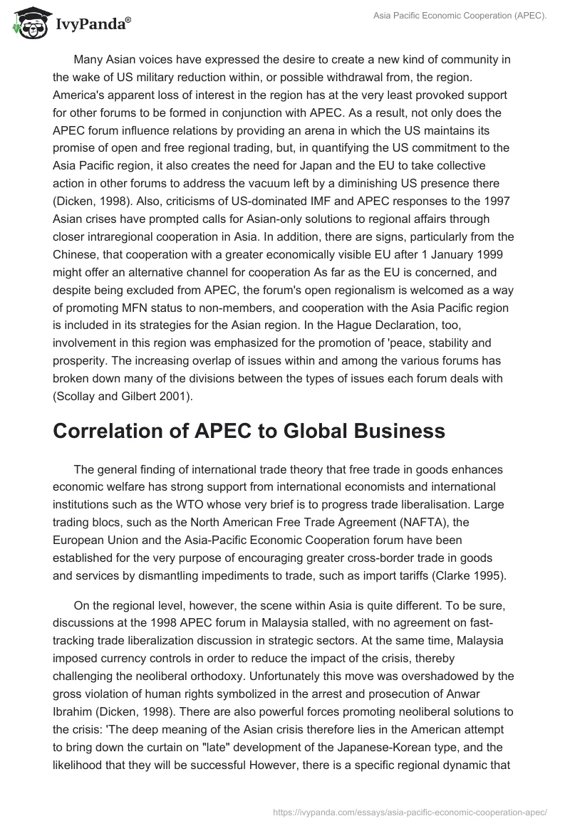 Asia Pacific Economic Cooperation (APEC).. Page 3