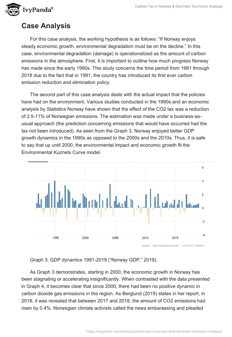 Carbon Tax in Norway & Denmark: Economic Analysis. Page 5