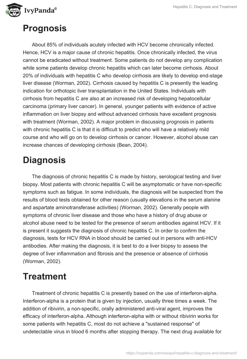 Hepatitis C: Diagnosis and Treatment. Page 2