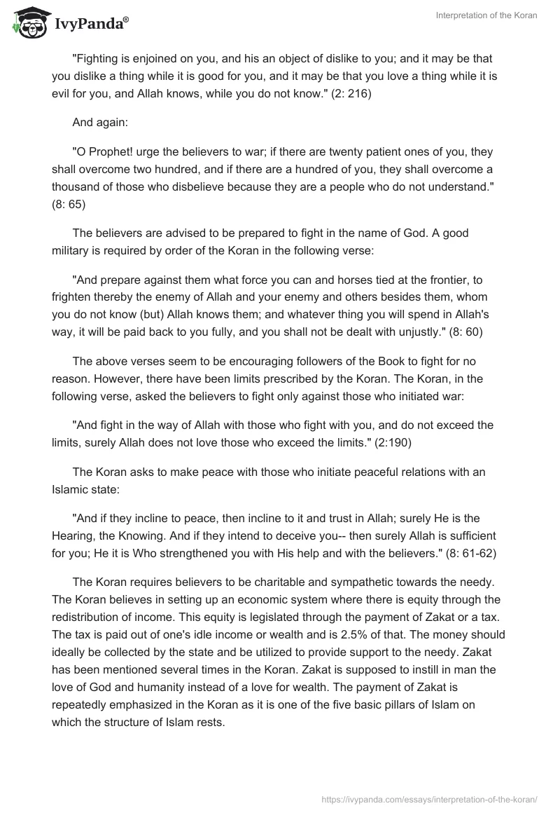 Interpretation of the Koran. Page 3