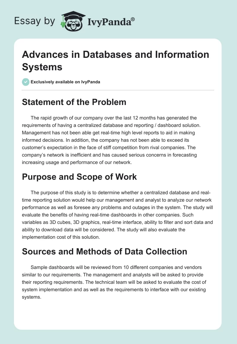 Advances in Databases and Information Systems. Page 1