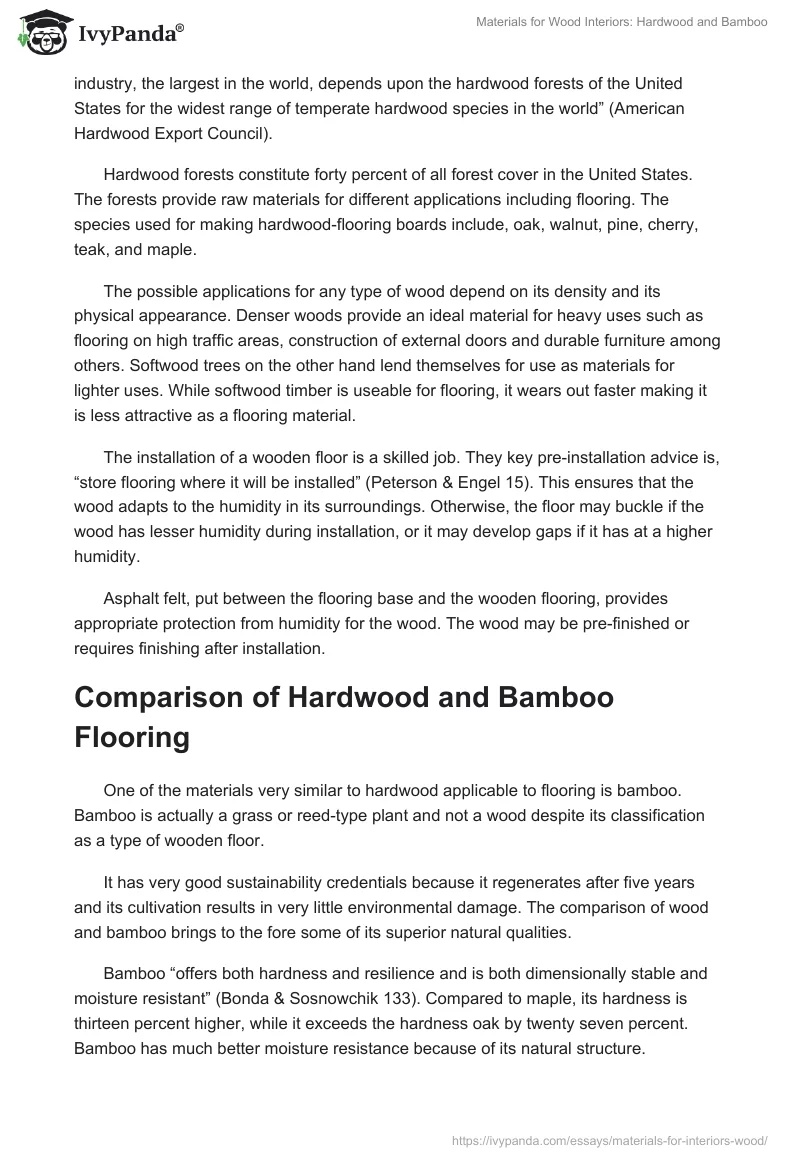 Materials for Wood Interiors: Hardwood and Bamboo. Page 2