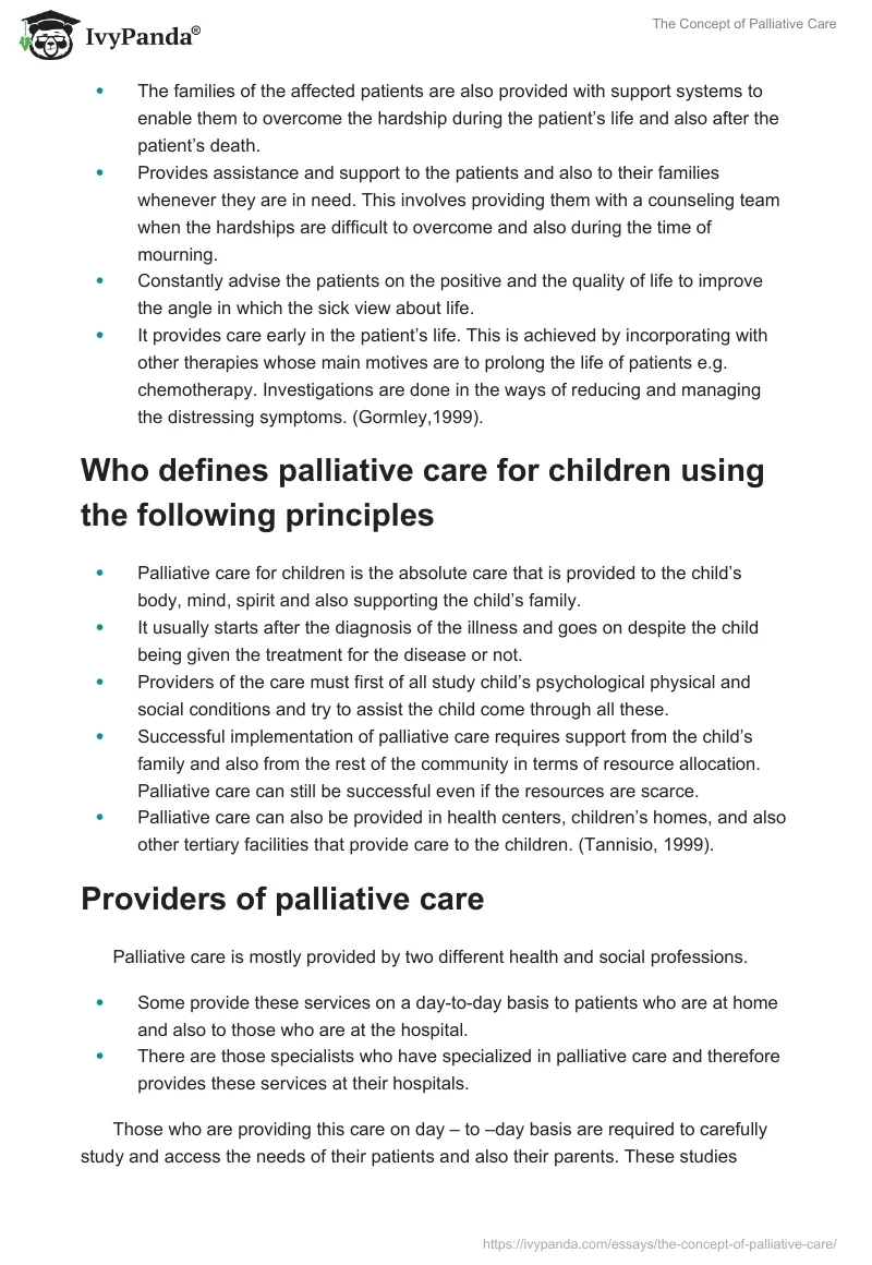 The Concept of Palliative Care. Page 2