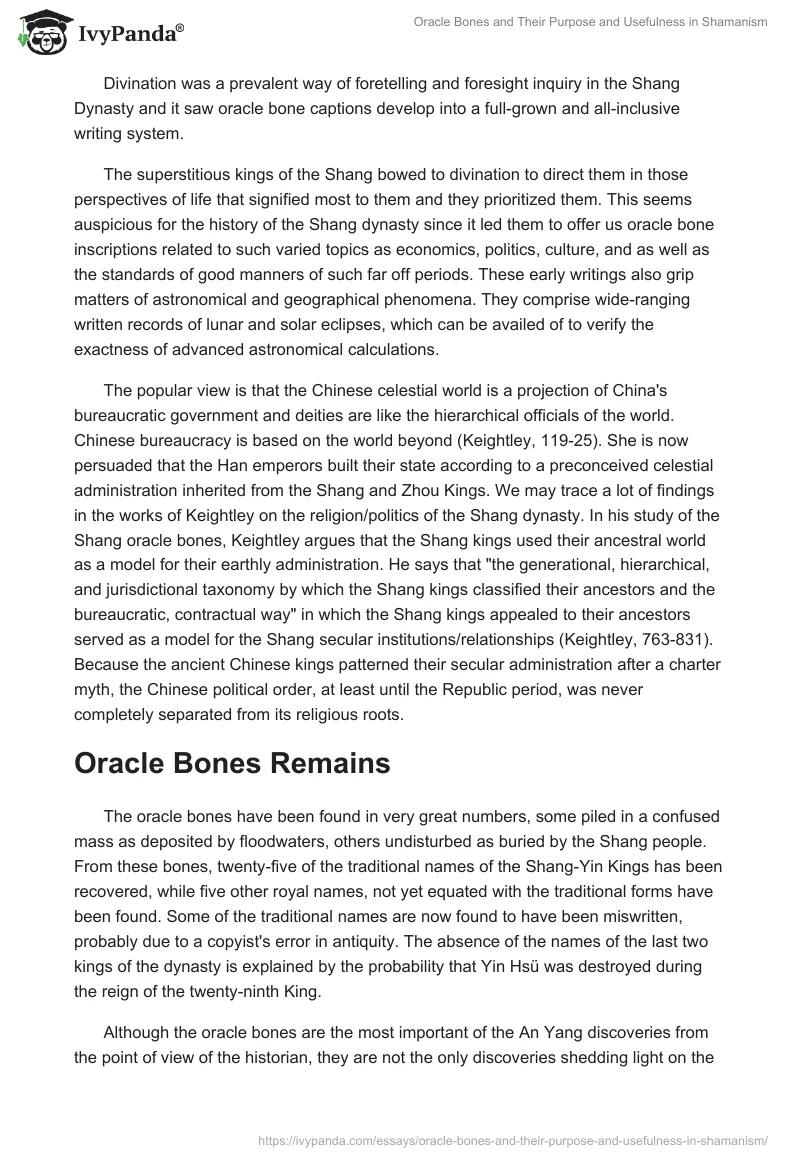 Oracle Bones and Their Purpose and Usefulness in Shamanism. Page 2