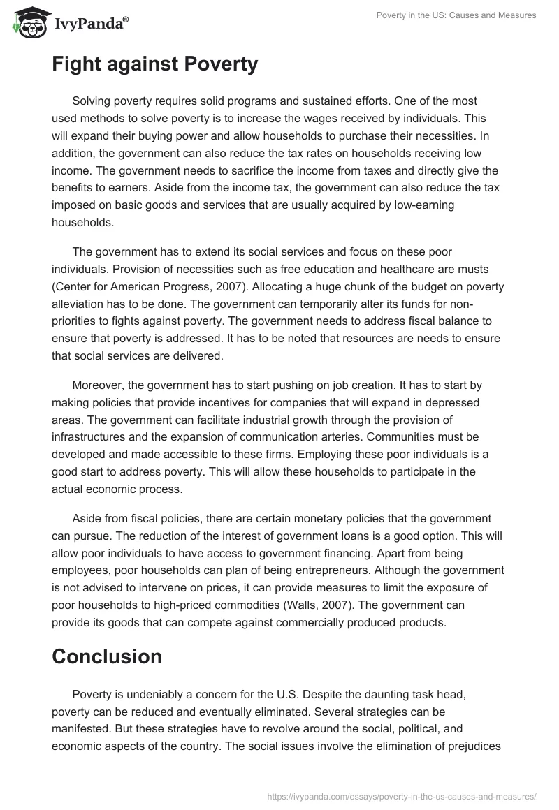 Poverty in the US: Causes and Measures. Page 3