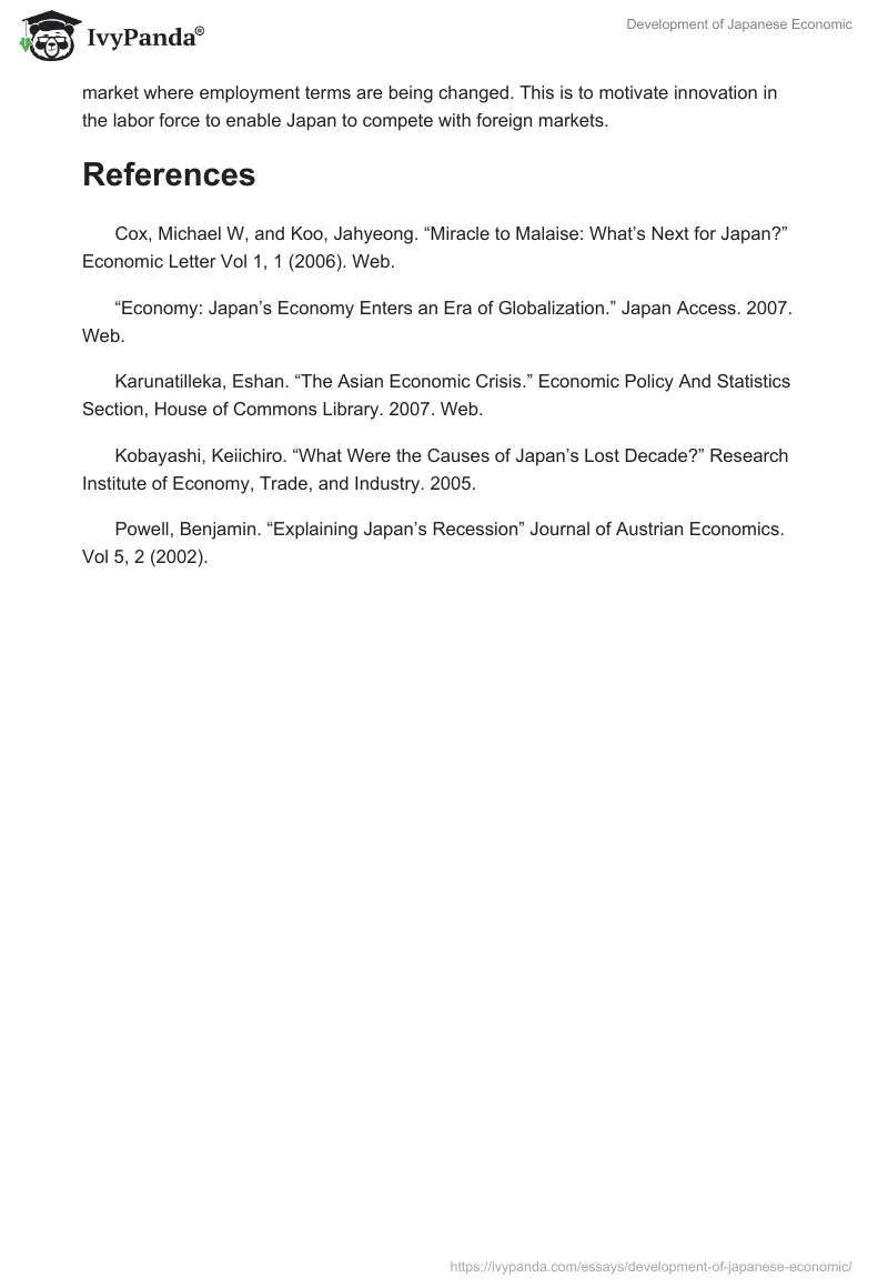 Development of Japanese Economic. Page 4