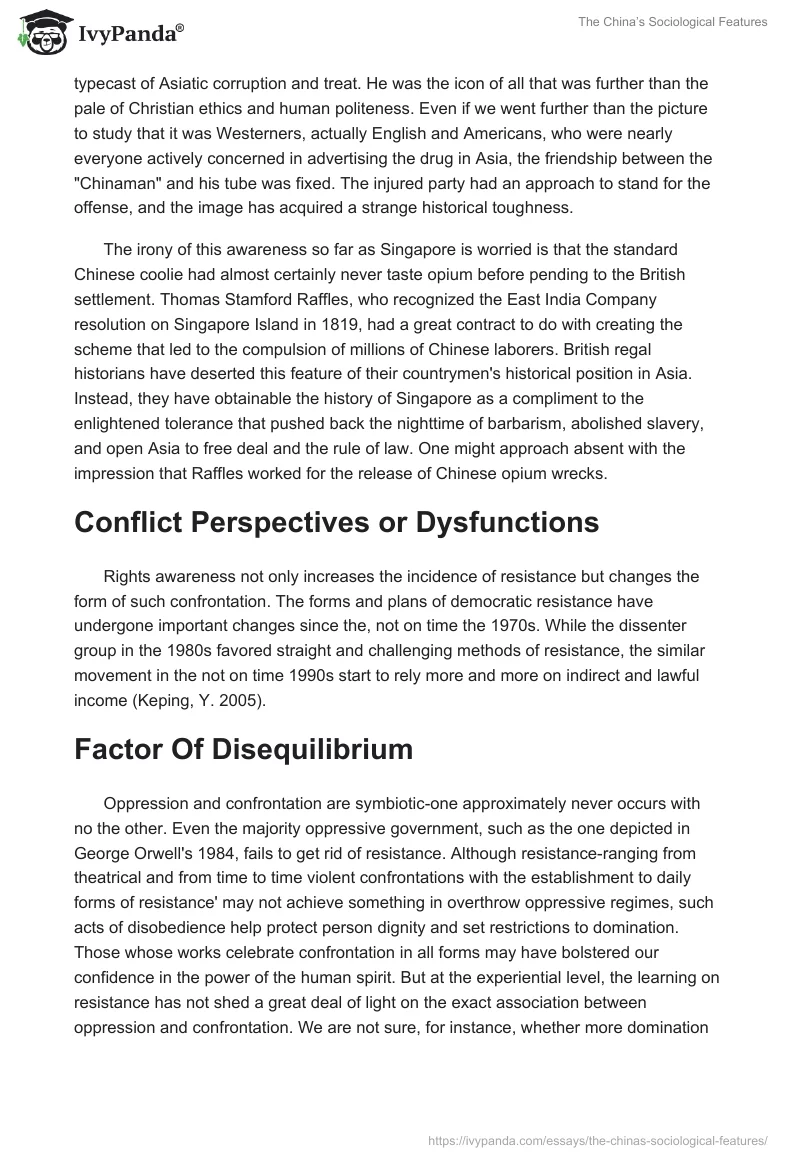The China’s Sociological Features. Page 3