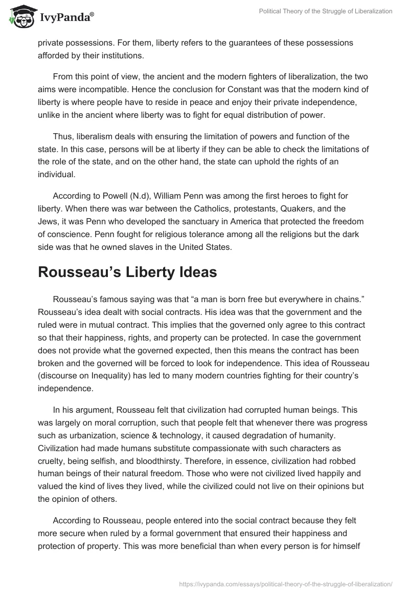 Political Theory of the Struggle of Liberalization. Page 2