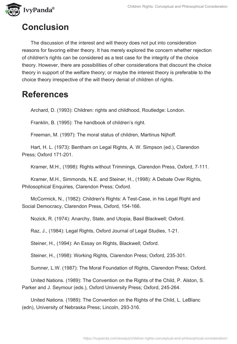 Children Rights: Conceptual and Philosophical Consideration. Page 3