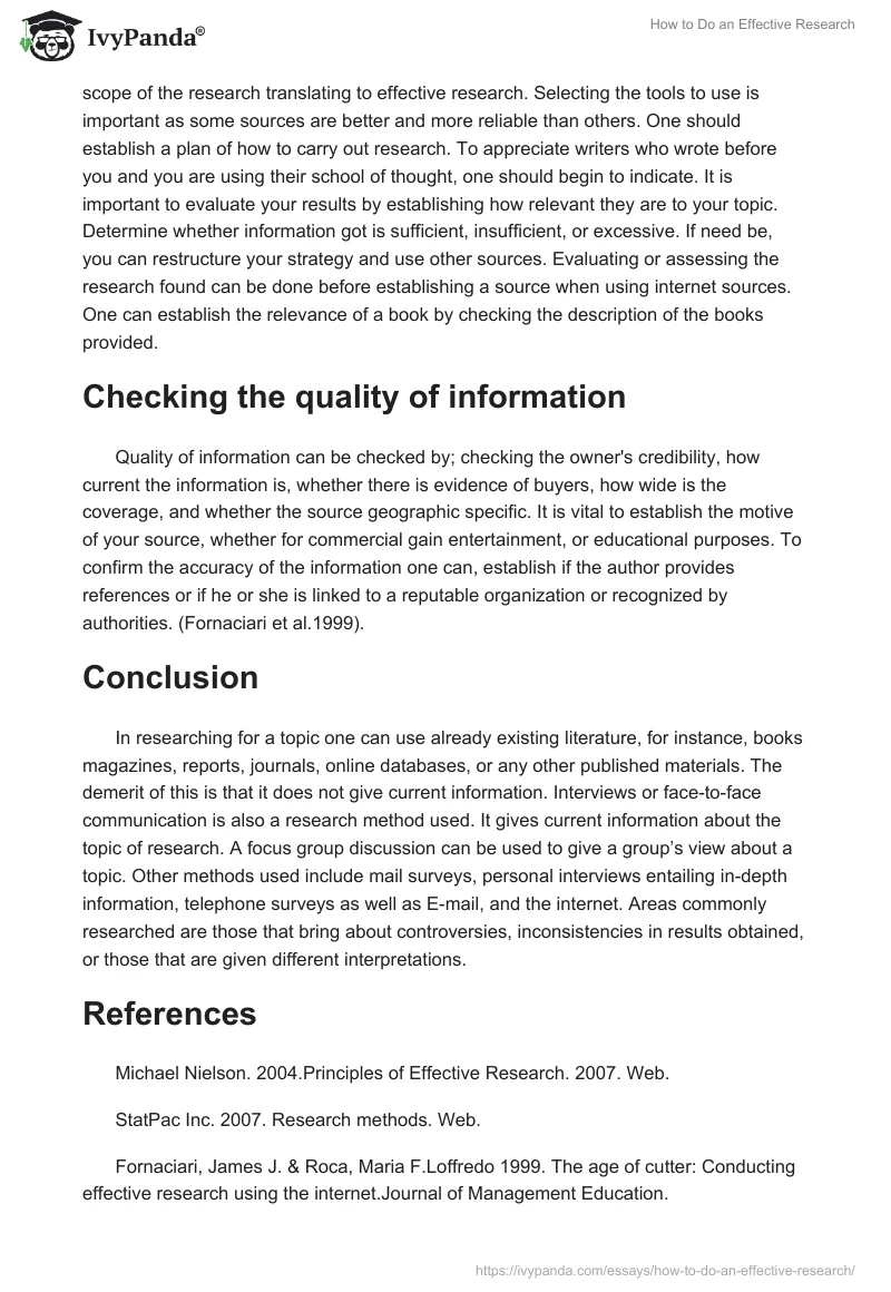 How to Do an Effective Research. Page 2