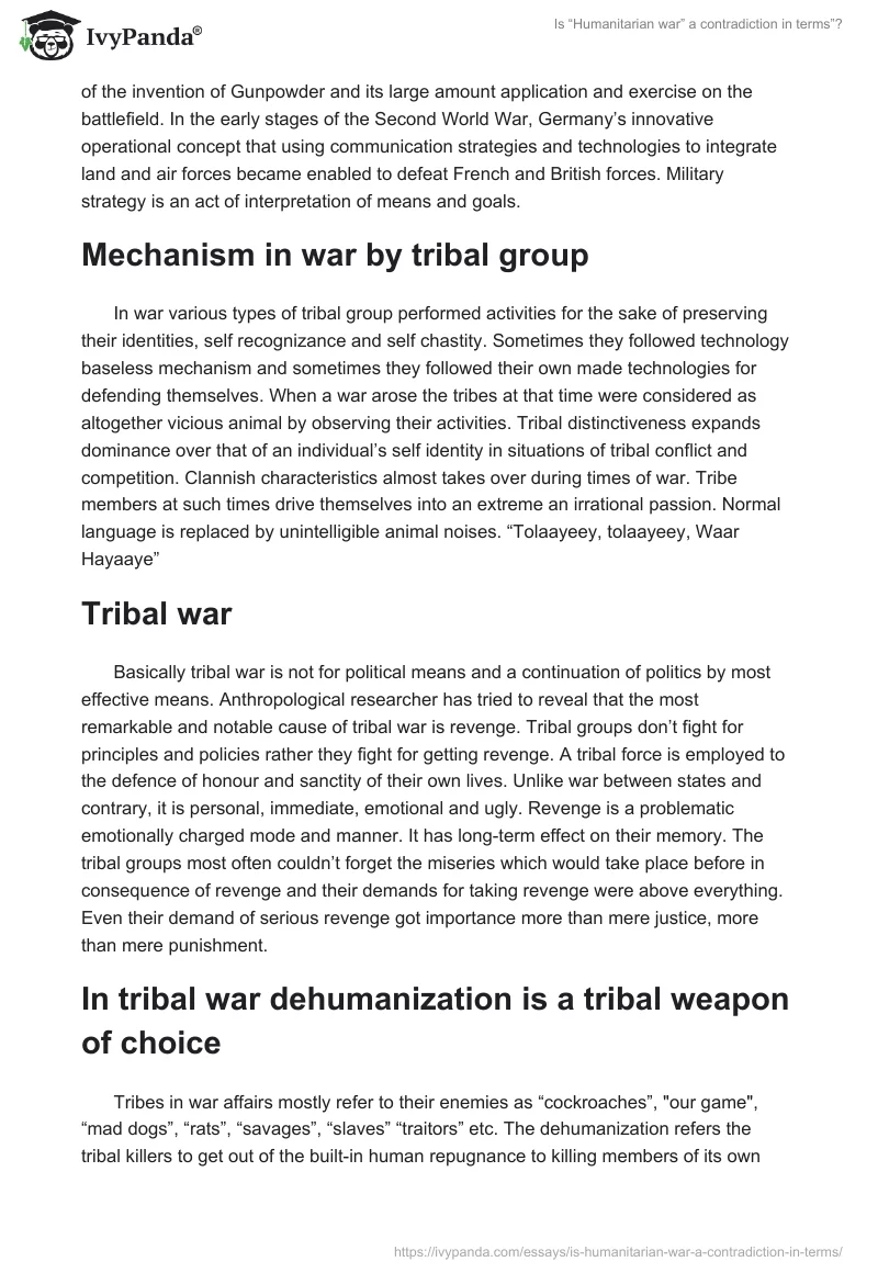 Is “Humanitarian war” a contradiction in terms”?. Page 2