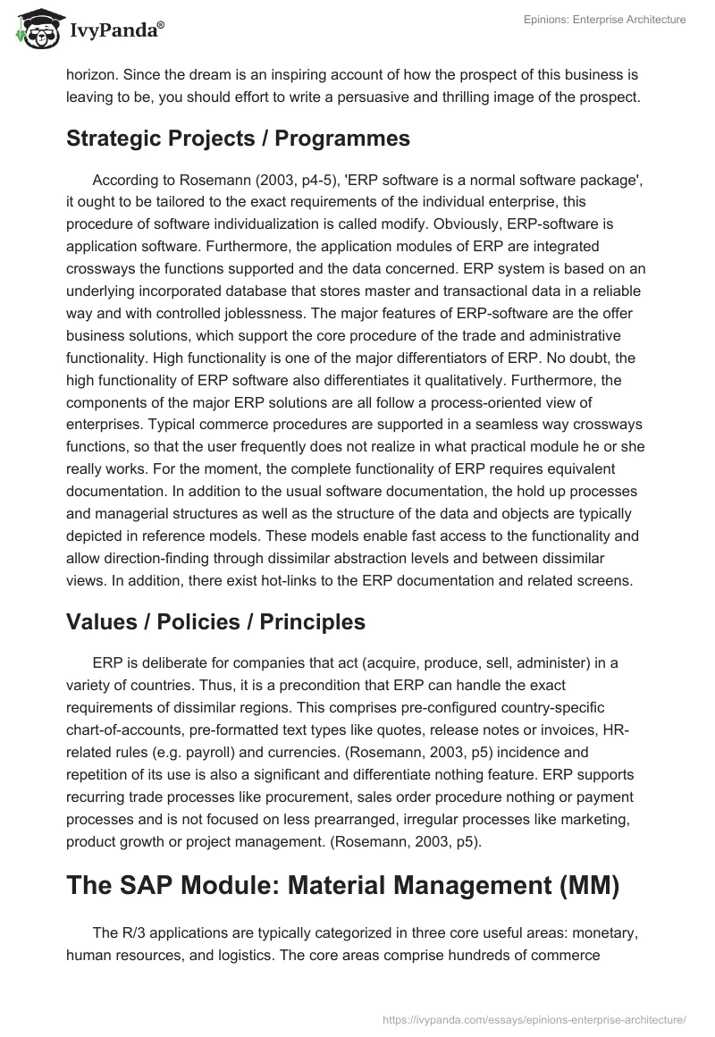 Epinions: Enterprise Architecture. Page 3