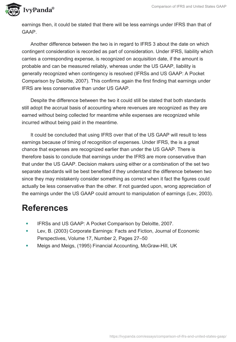 Comparison of IFRS and United States GAAP. Page 2
