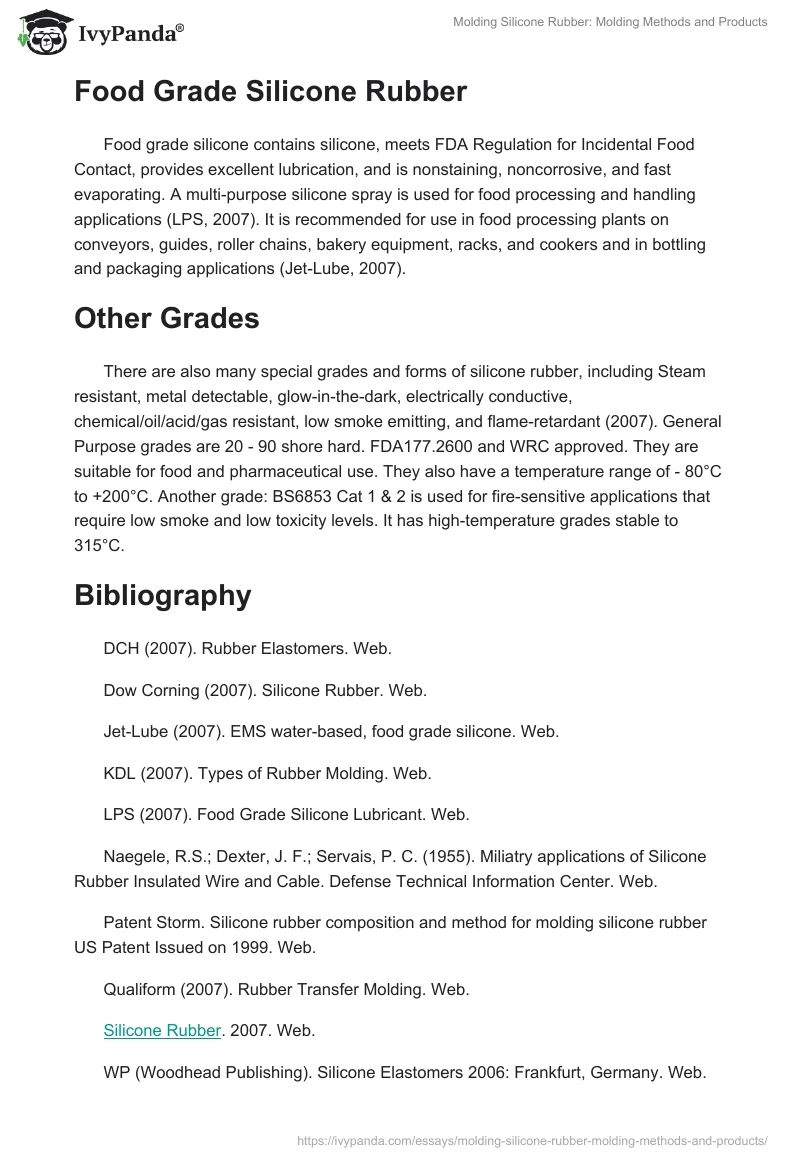 Molding Silicone Rubber: Molding Methods and Products. Page 5