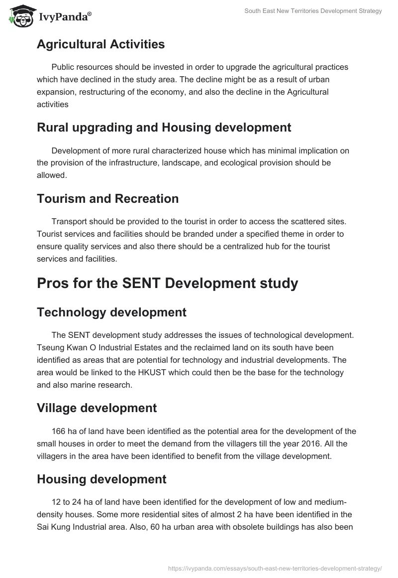 South East New Territories Development Strategy. Page 3
