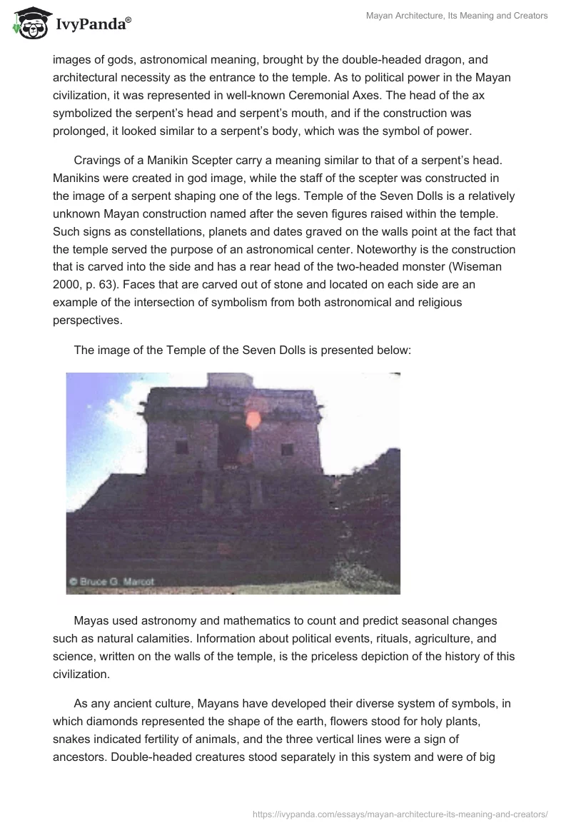Mayan Architecture, Its Meaning and Creators. Page 4