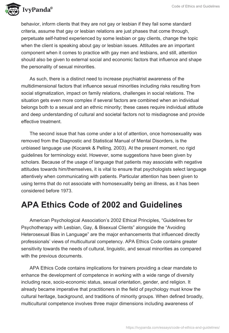 Code of Ethics and Guidelines. Page 2