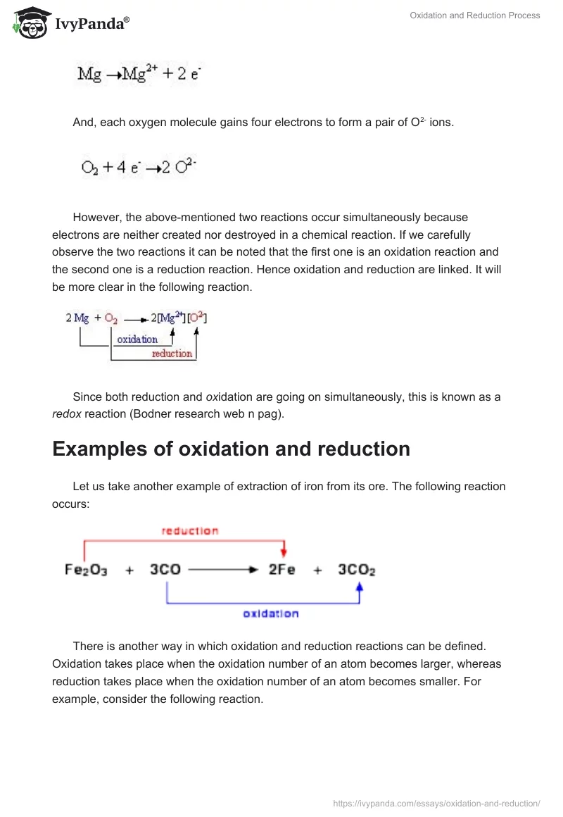 Oxidation and Reduction Process. Page 3