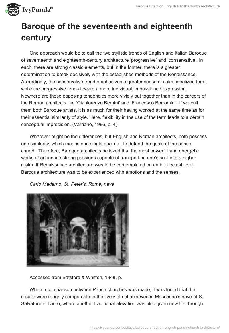 Baroque Effect on English Parish Church Architecture. Page 2