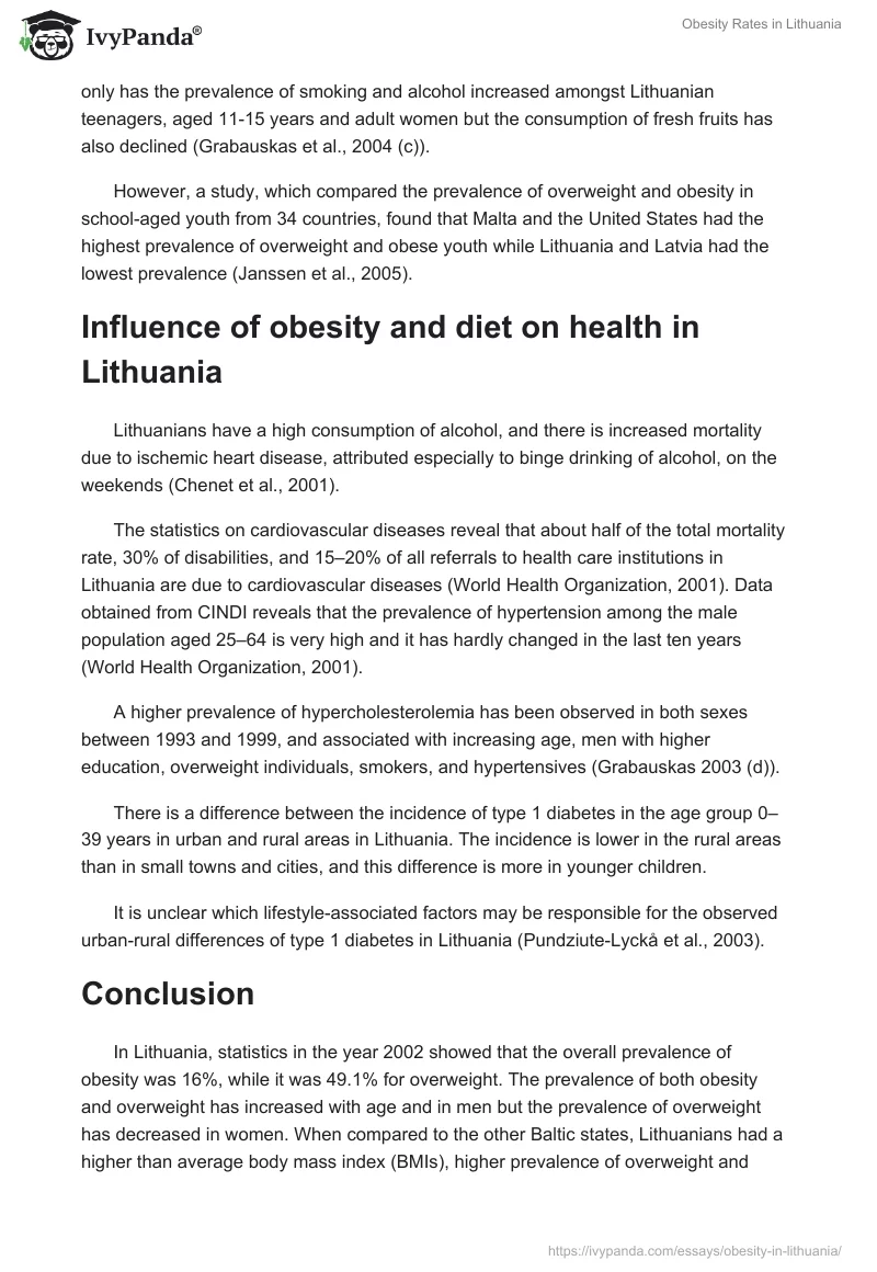 Obesity Rates in Lithuania. Page 3