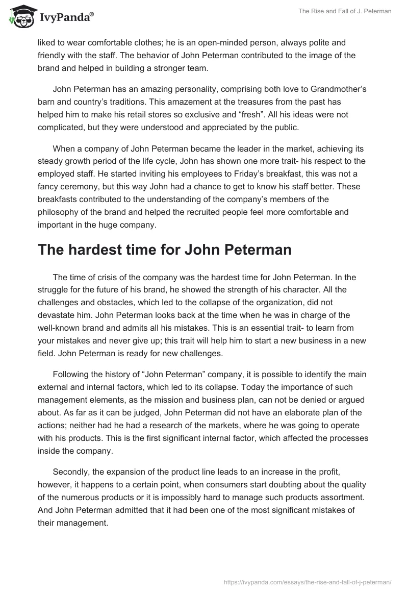 The Rise and Fall of J. Peterman. Page 3