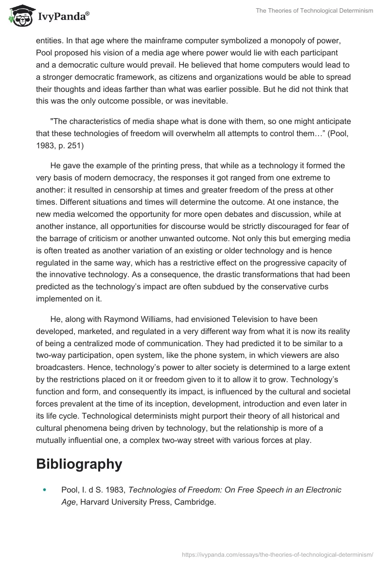 The Theories of Technological Determinism. Page 4