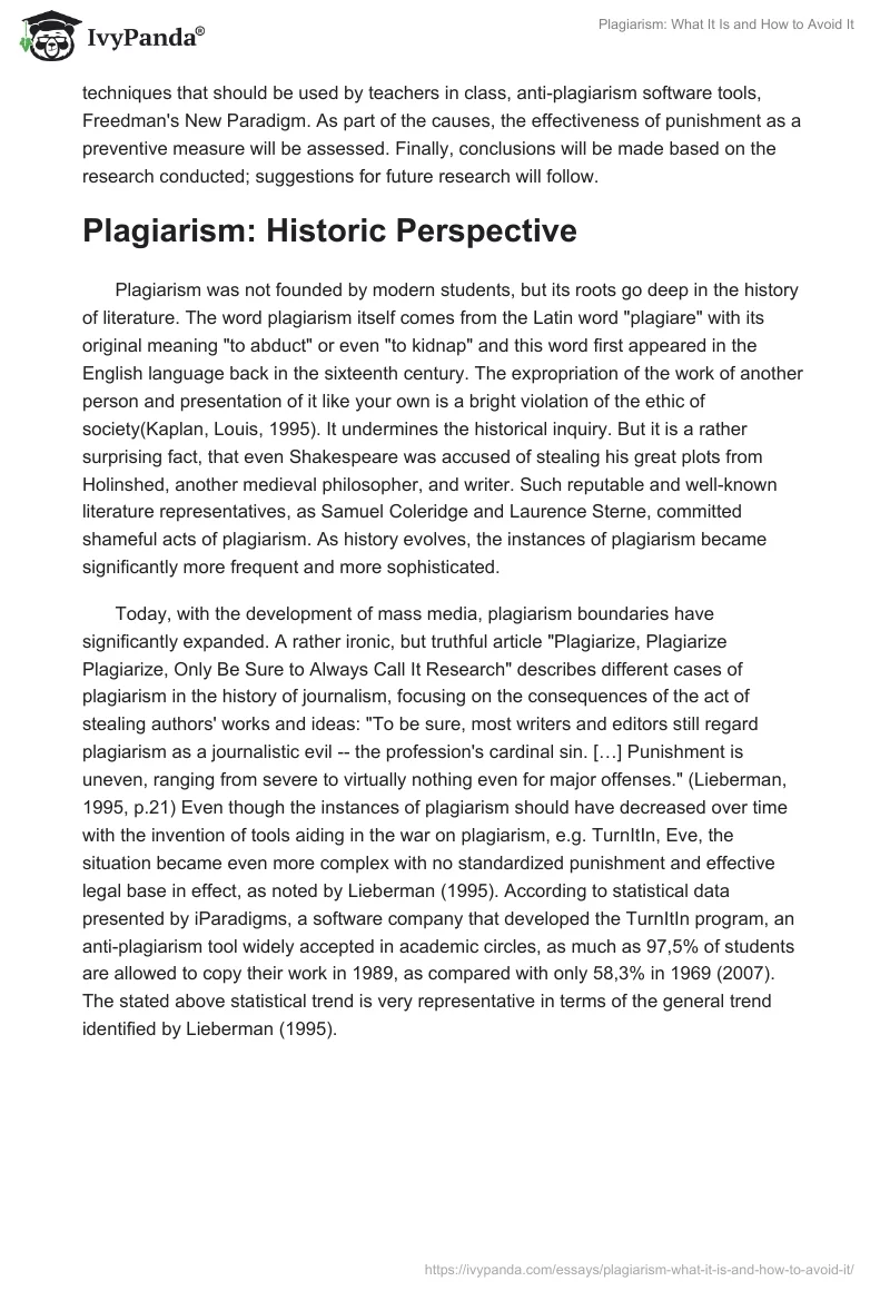 Plagiarism: What It Is and How to Avoid It. Page 2