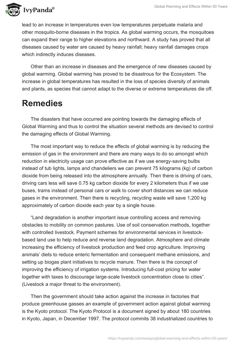Global Warming and Effects Within 50 Years. Page 5