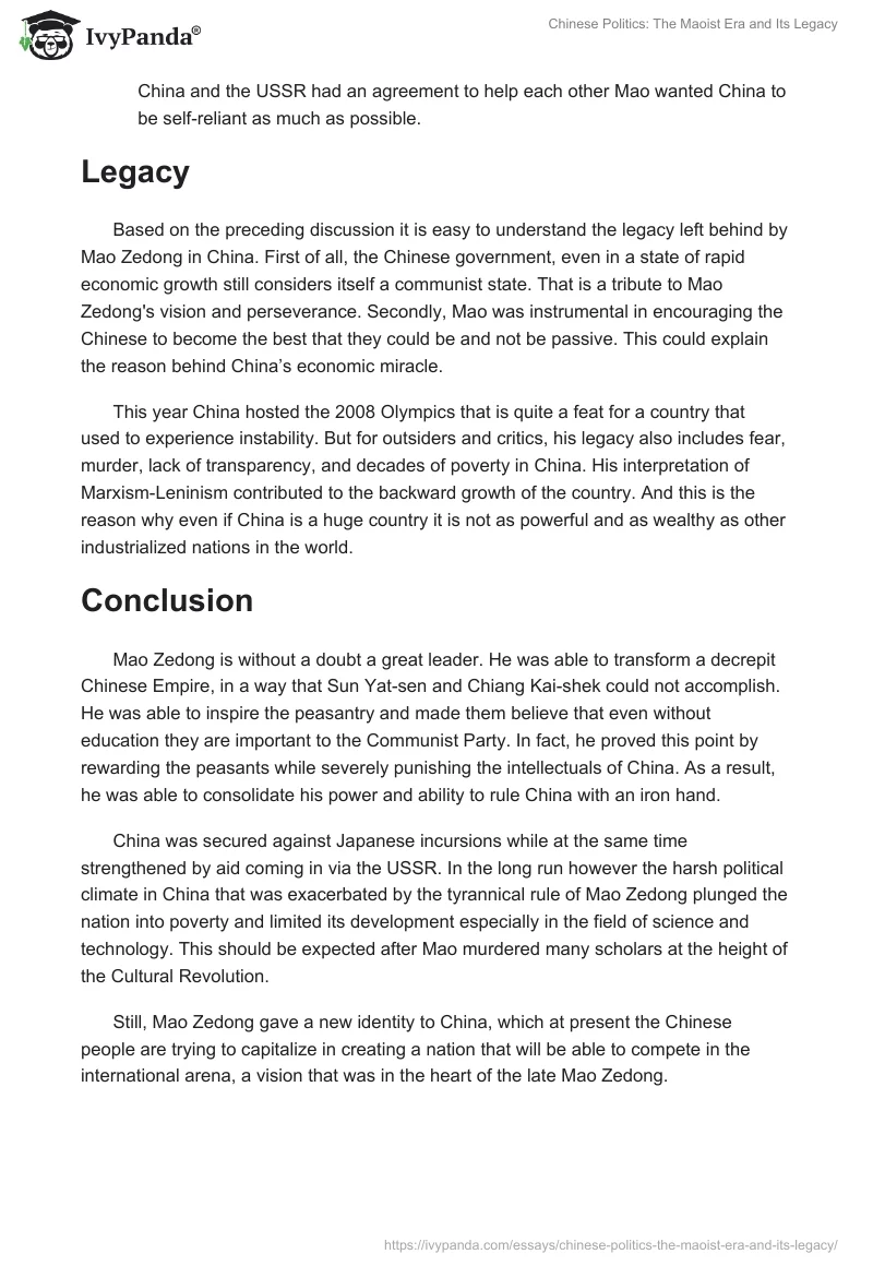 Chinese Politics: The Maoist Era and Its Legacy. Page 5