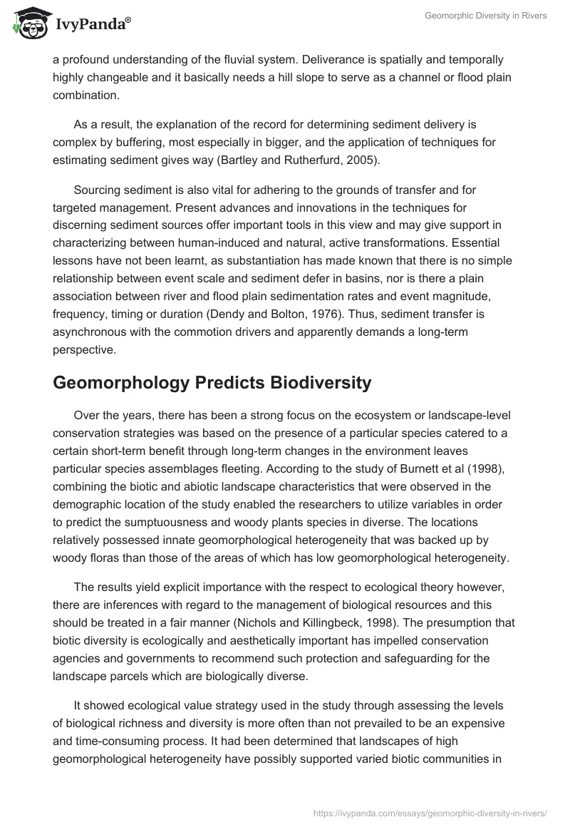 Geomorphic Diversity in Rivers. Page 4
