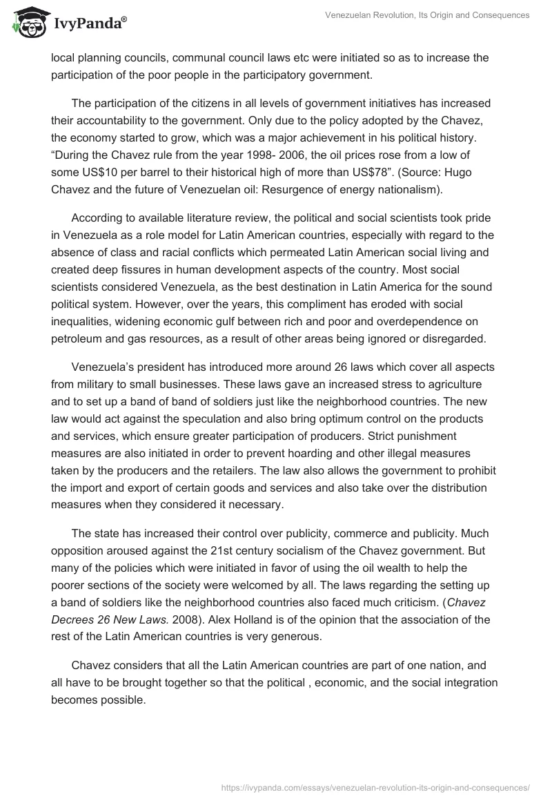 Venezuelan Revolution, Its Origin and Consequences. Page 4