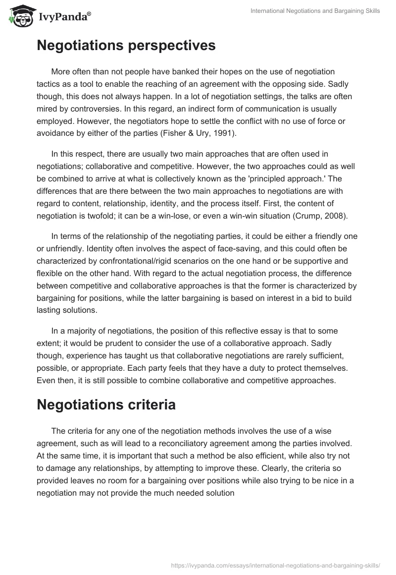 International Negotiations and Bargaining Skills. Page 3