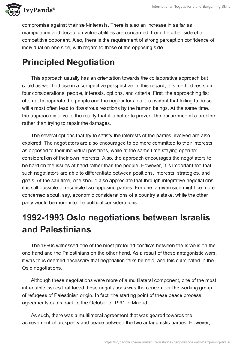 International Negotiations and Bargaining Skills. Page 5