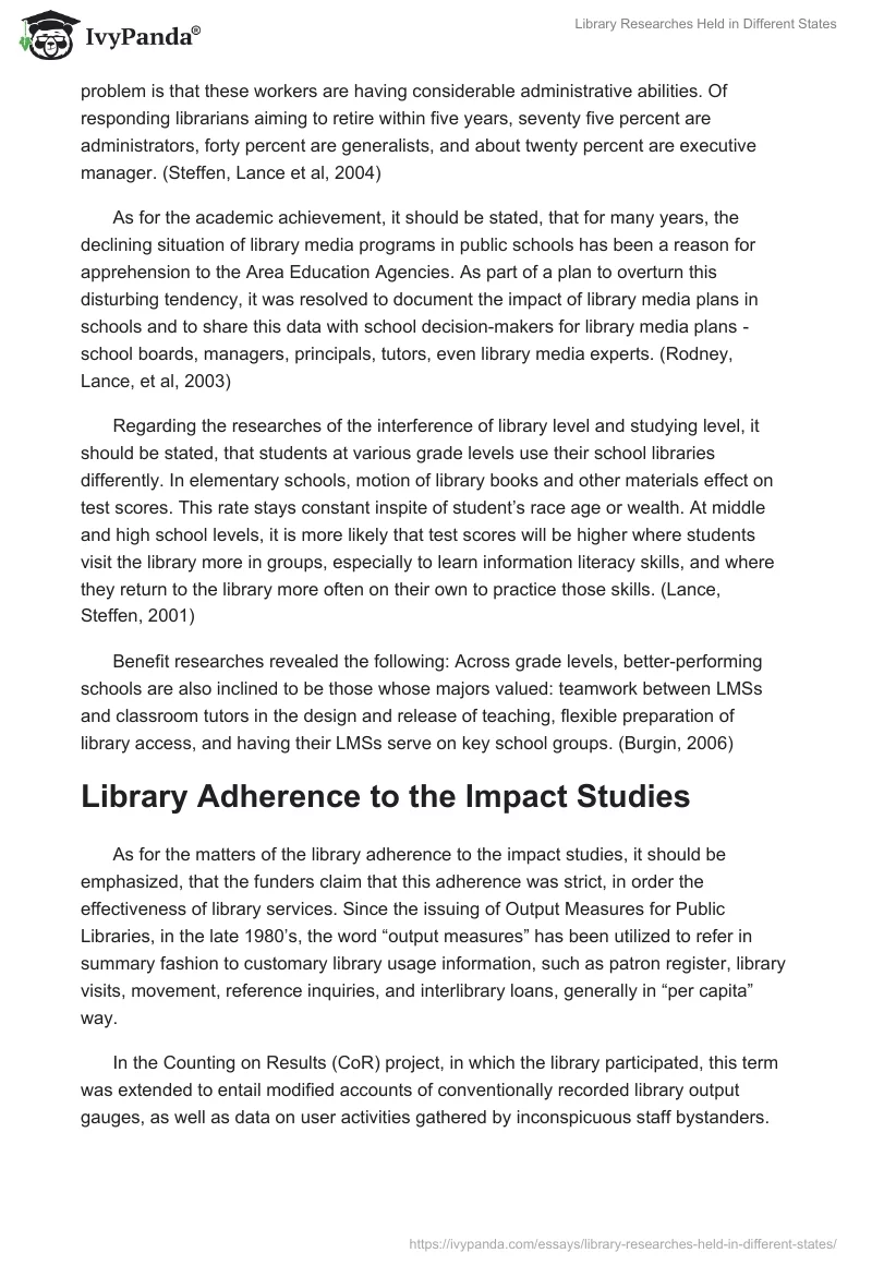 Library Researches Held in Different States. Page 3