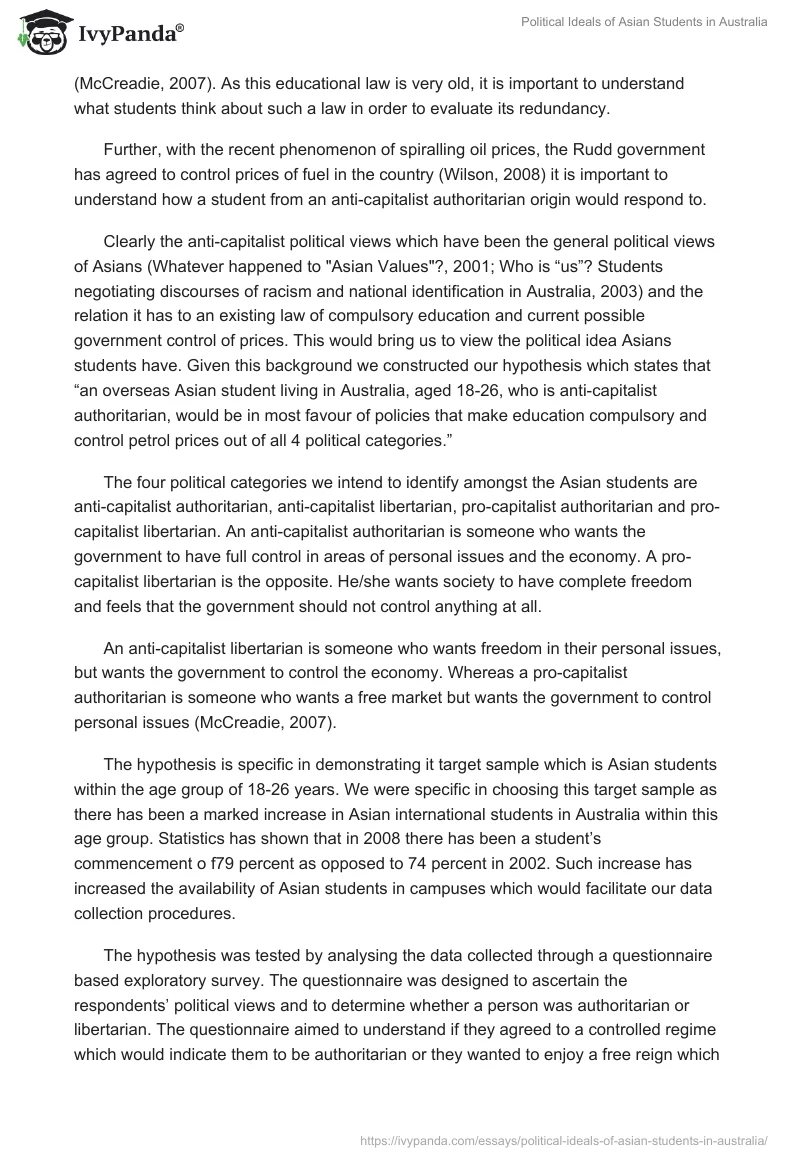 Political Ideals of Asian Students in Australia. Page 3